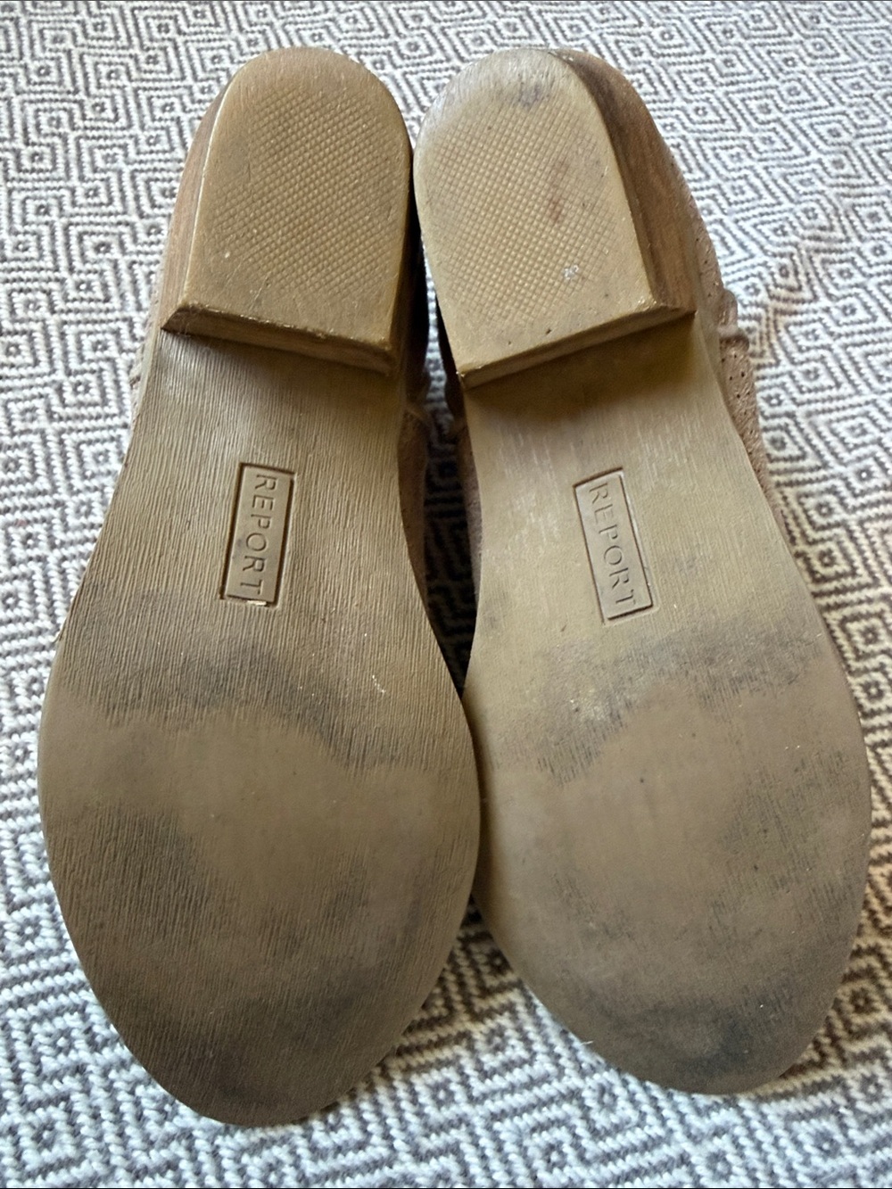 Report Women’s Suede Perforated Slip-On Ankle Boots - Taupe - Picture 13 of 16
